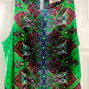 Stitch Fix Verse Womens Blouse Size L Green Alecto Sleeveless Top Lightweight